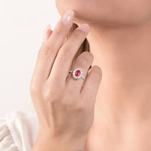 Carica l'immagine nel visualizzatore di Gallery, Anello Rubino e Diamanti 4580
